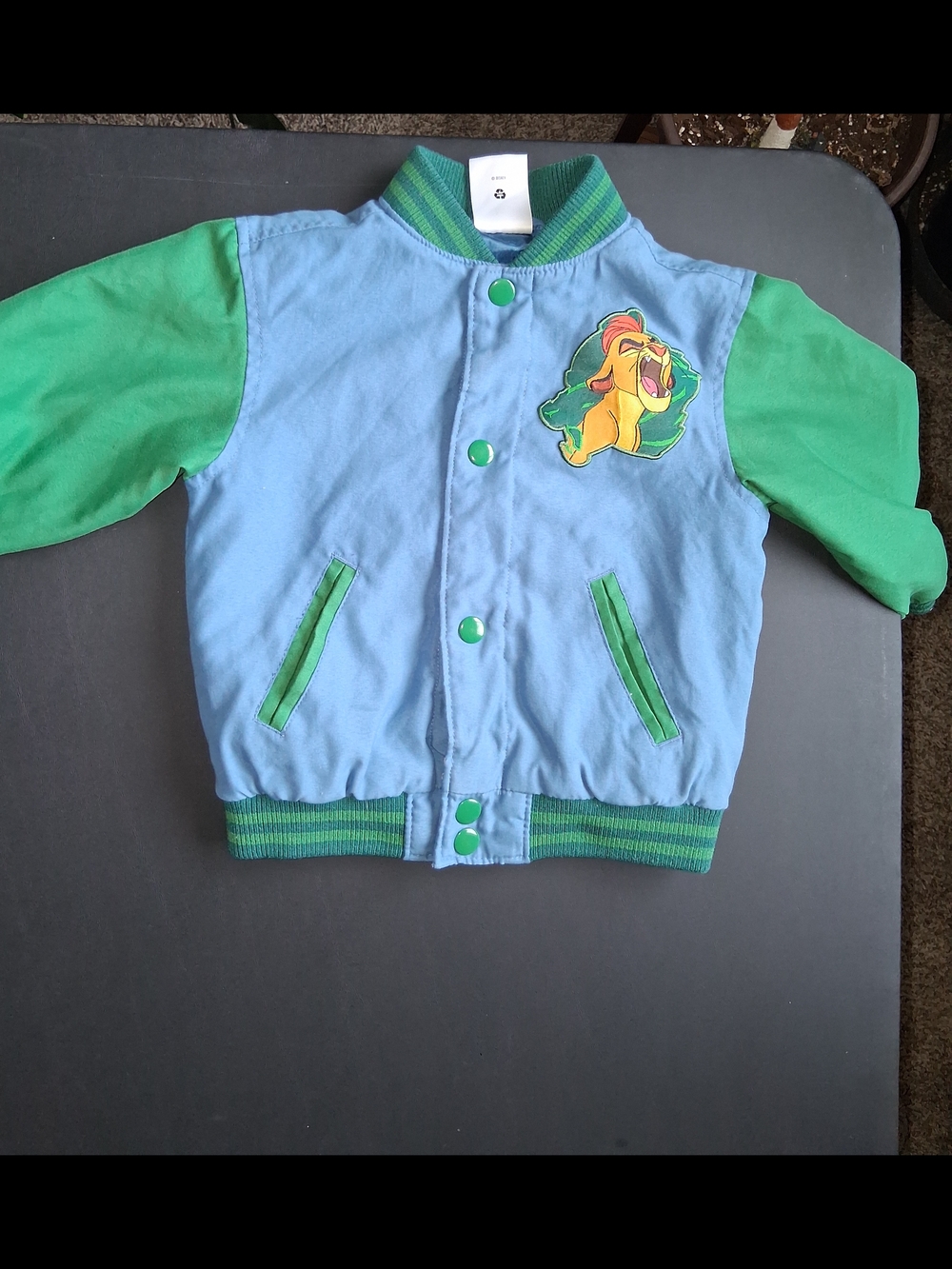 Disney Store Boy Lion Gaurd Kion Varsity Jacket Size 2
